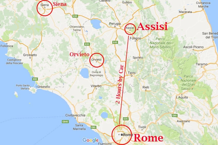 Assisi Map Assisi It Mappery Assisi Map Map Of Assisi Umbria Italy