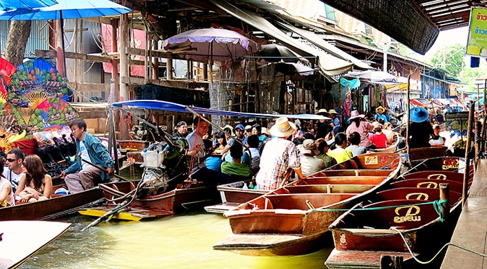An amazing Bangkok Day Tour to visit Floating Markets & River Kwai