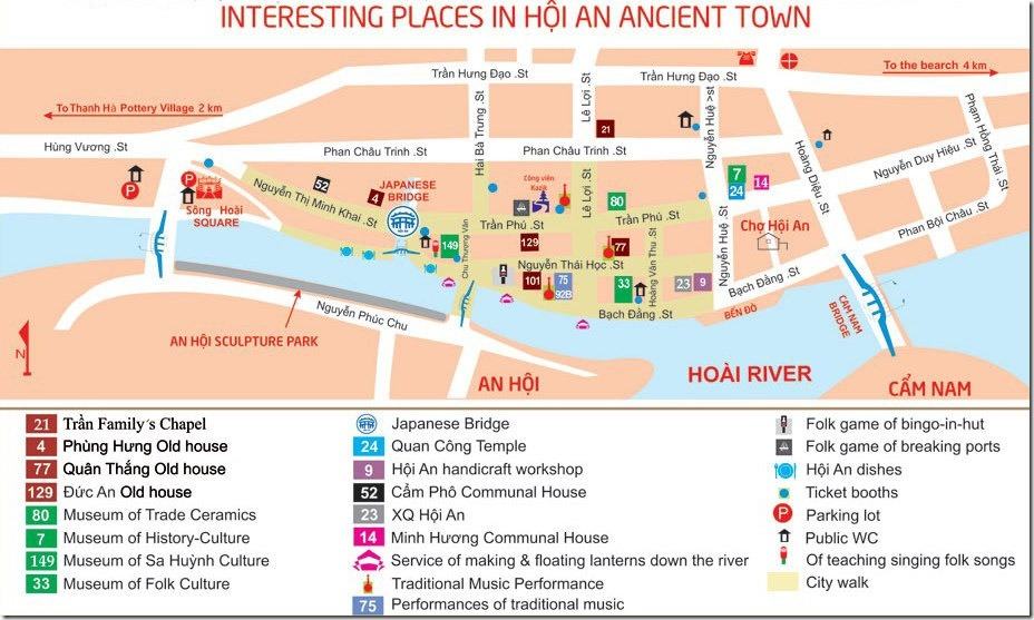 Hoi An Old Town Map - Hoi An Ancient Town Map