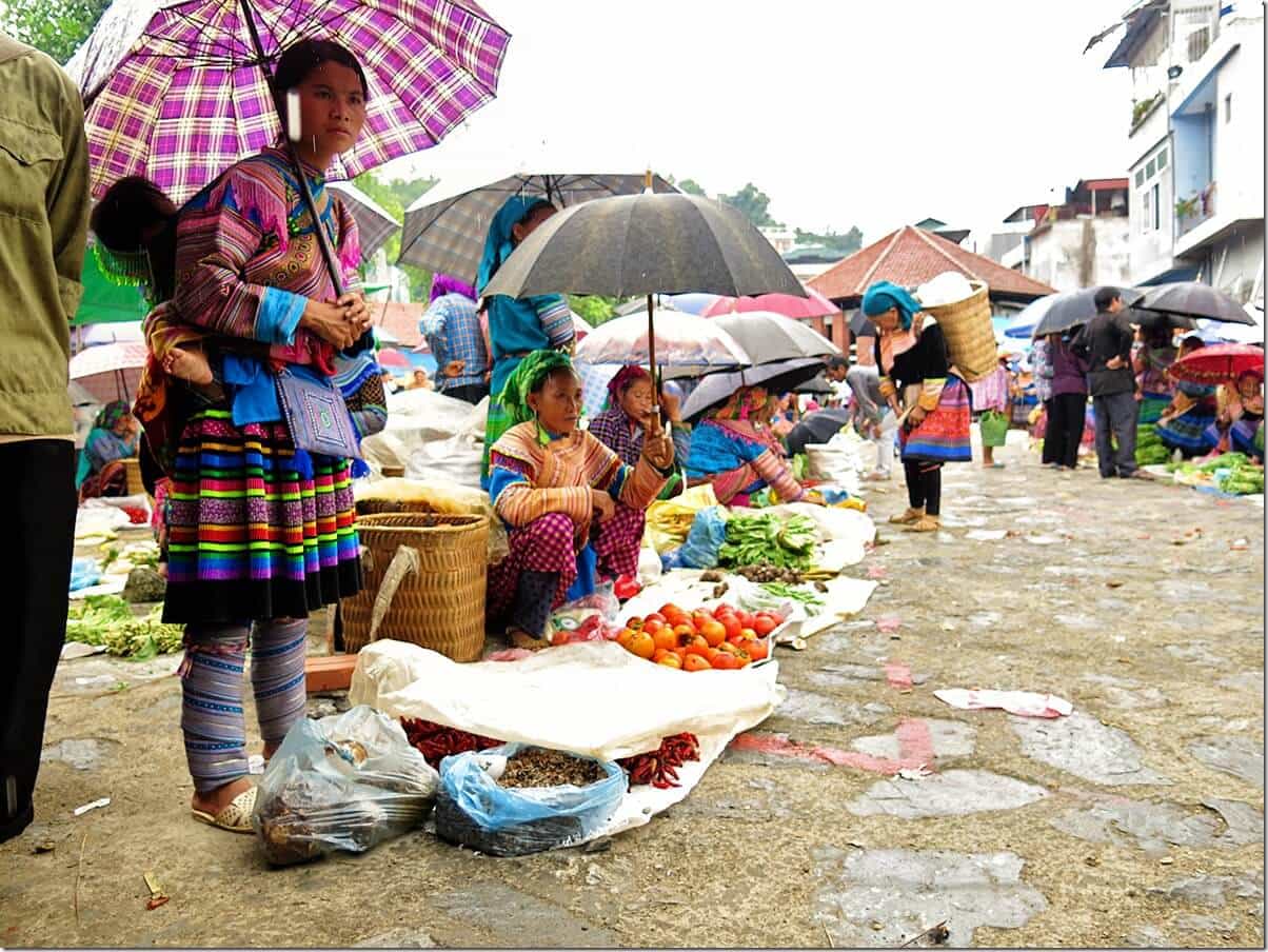 Vietnam Markets - Rainy Bac Ha Markets