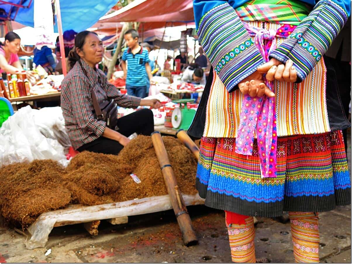 Vietnam Markets - Tobacco at Bac Ha Markets