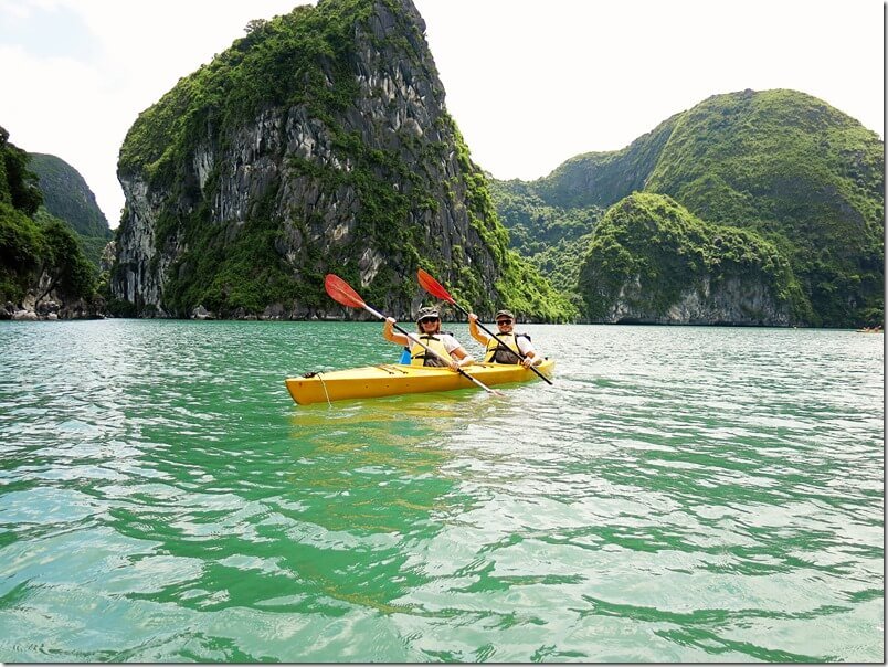 Halong Bay Canoe explorations with Indochina Sails