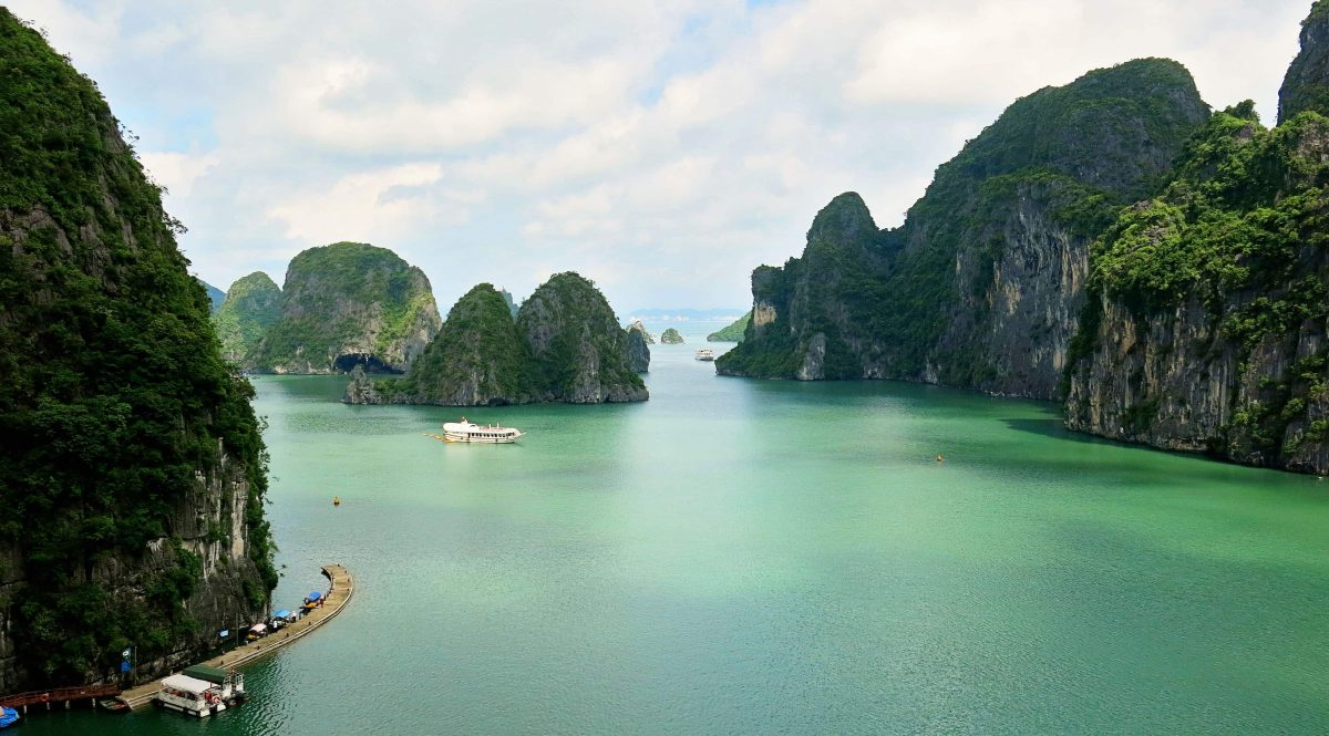 View from Halong Bay Surprise Cave