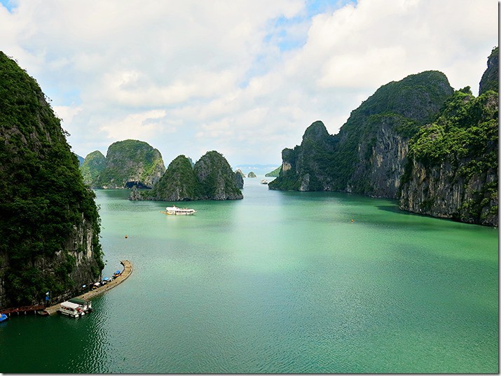 View from Halong Bay Surprise Cave