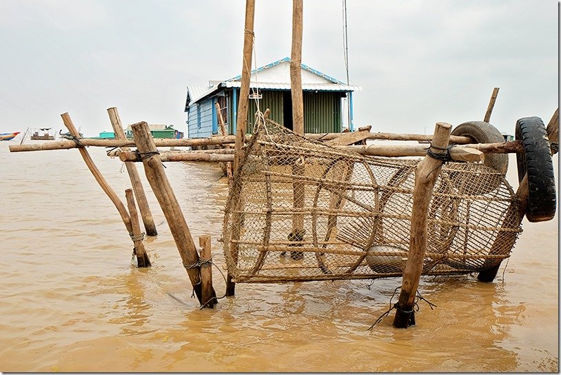 Kampong Khleang Floating Fishing Village on Tonle Sap