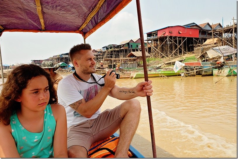 Kampong Khleang Floating Fishing Village on Tonle Sap