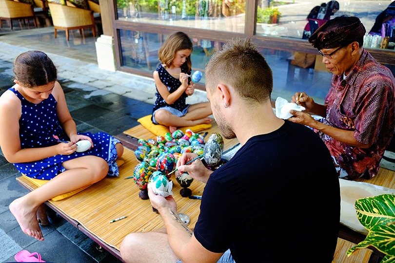 Jimbaran Bali Puri Egg Painting Class
