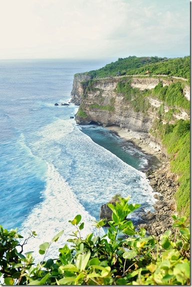 Pura Luhur Uluwatu Temple, rocky coastline