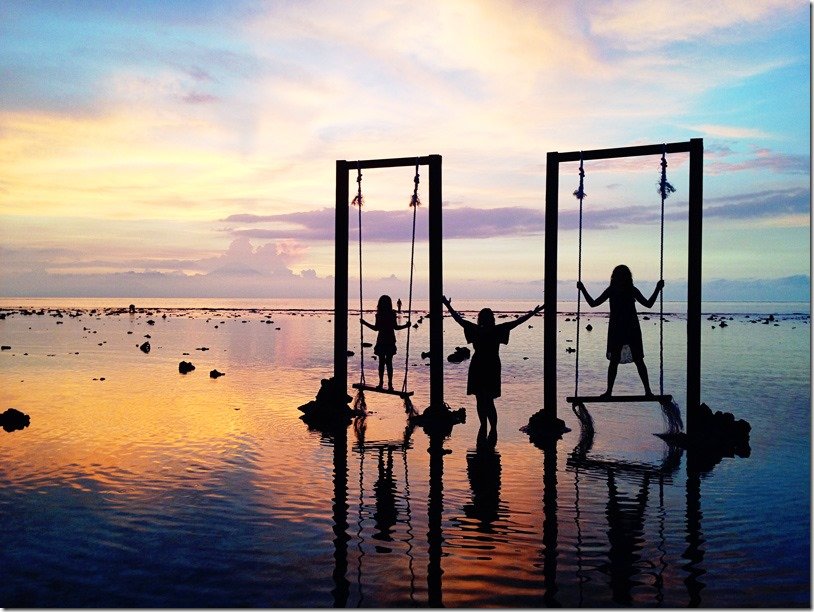 Gili Trawagan Sunset at Swings