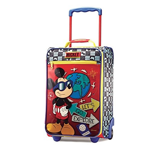 boys rolling luggage - American tourister 
