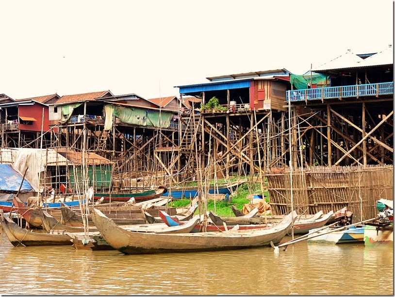 Kampong Khleang Floating Fishing Village Cambodia