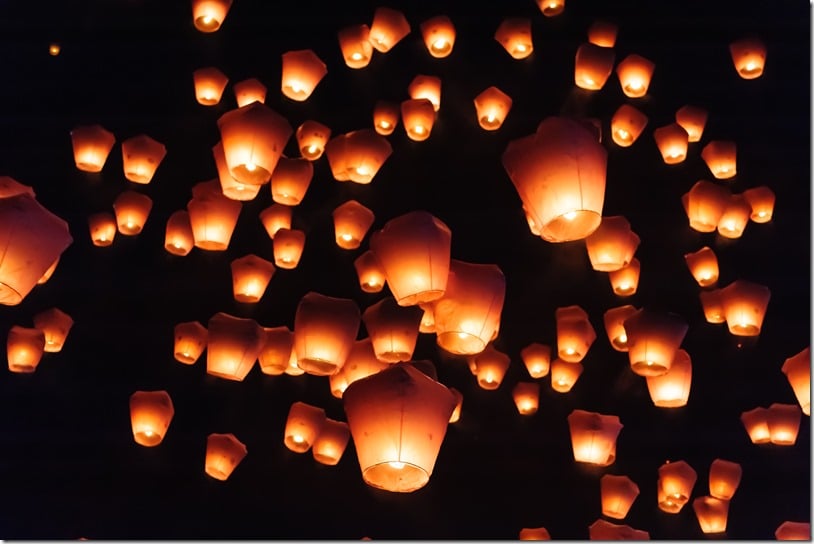 pingxi lantern festival Taiwan