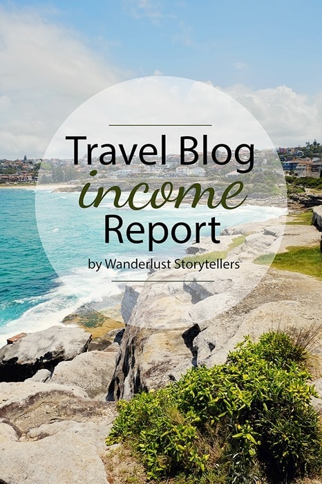 Travel Blog Monthly Income Report