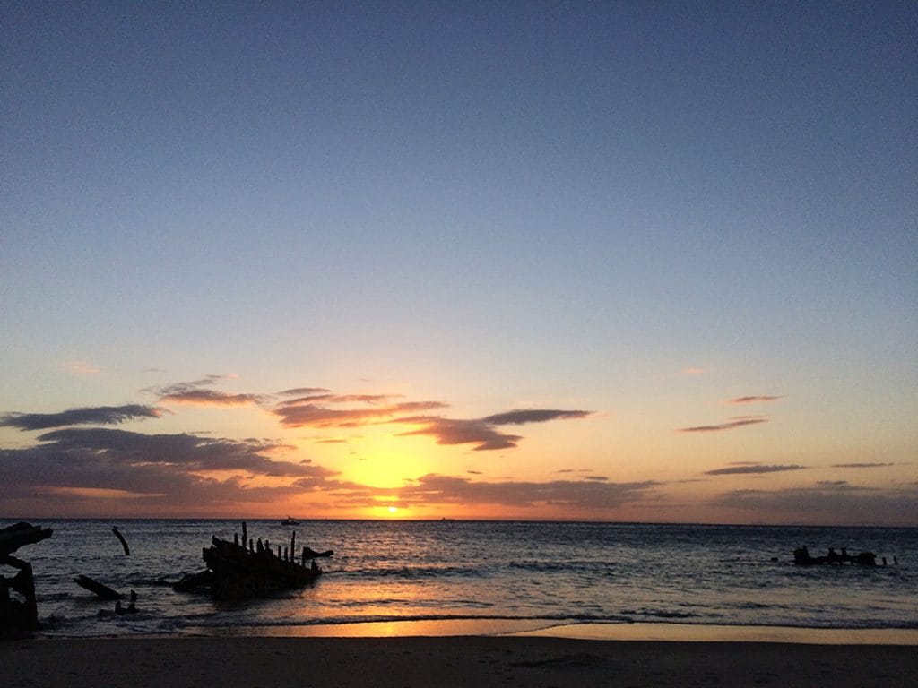 Sunset on Moreton Bay in QLD