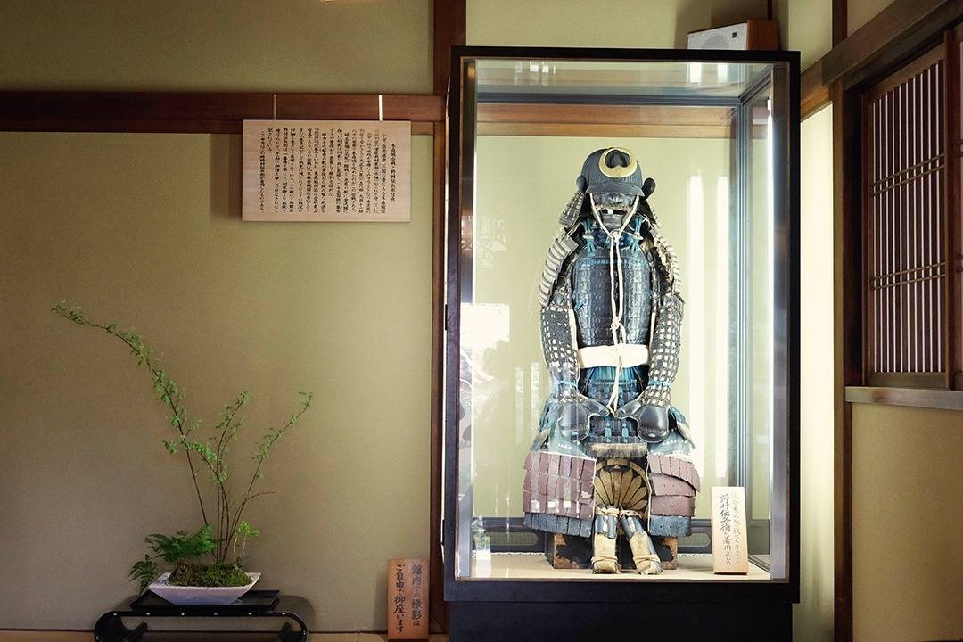 Samurai House, Nagamachi District in Kanazawa, Japan, old samurai armour