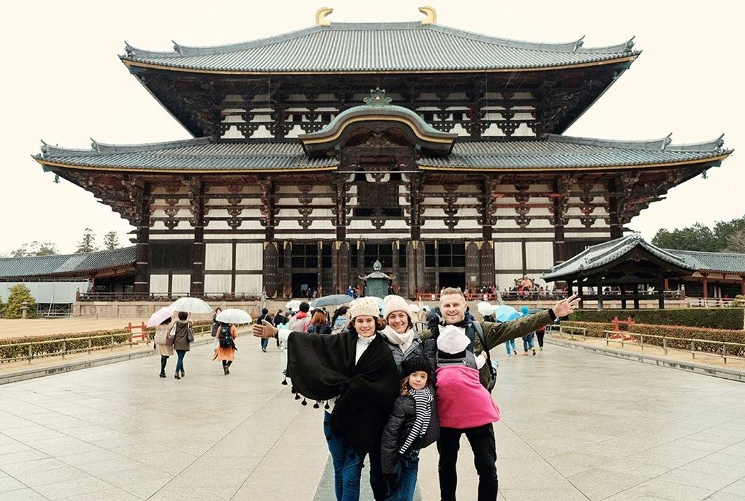 Temples at Nara Park Japan