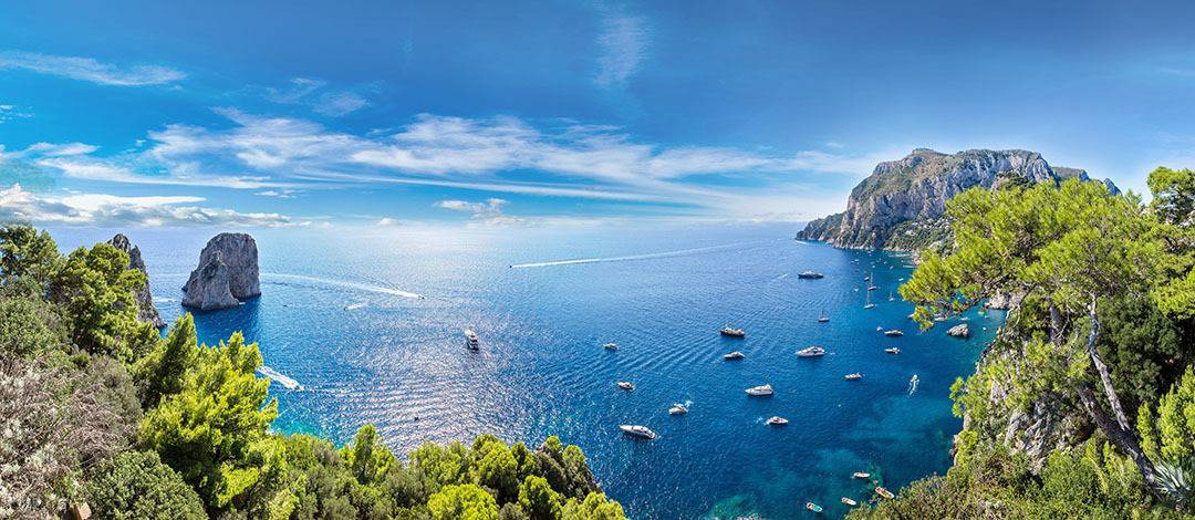 Capri island in Italy