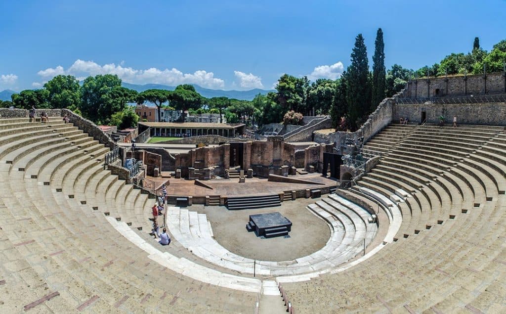 Best Pompeii Day Trips from Rome, ruins of the amphiteater