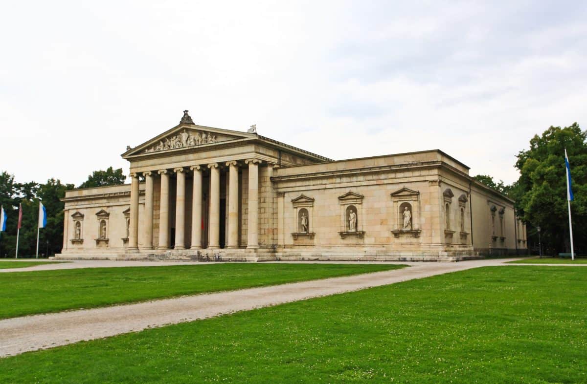 The majestic Konigsplatz square and museums in Munich 