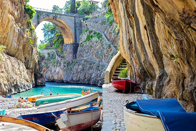 Fiordo di Furore beach - Best beaches Amalfi Coast, Italy