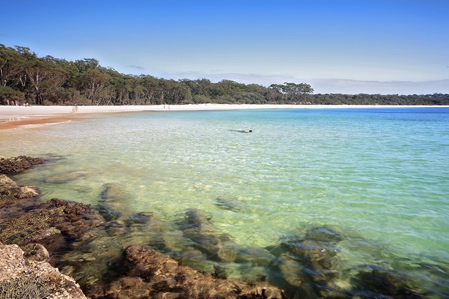 The Southern end of Green Patch Beach Australia