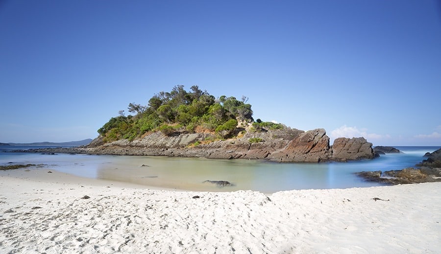 Little island at Number One Beach, Seal Rocks, Myall Lakes National Park, 