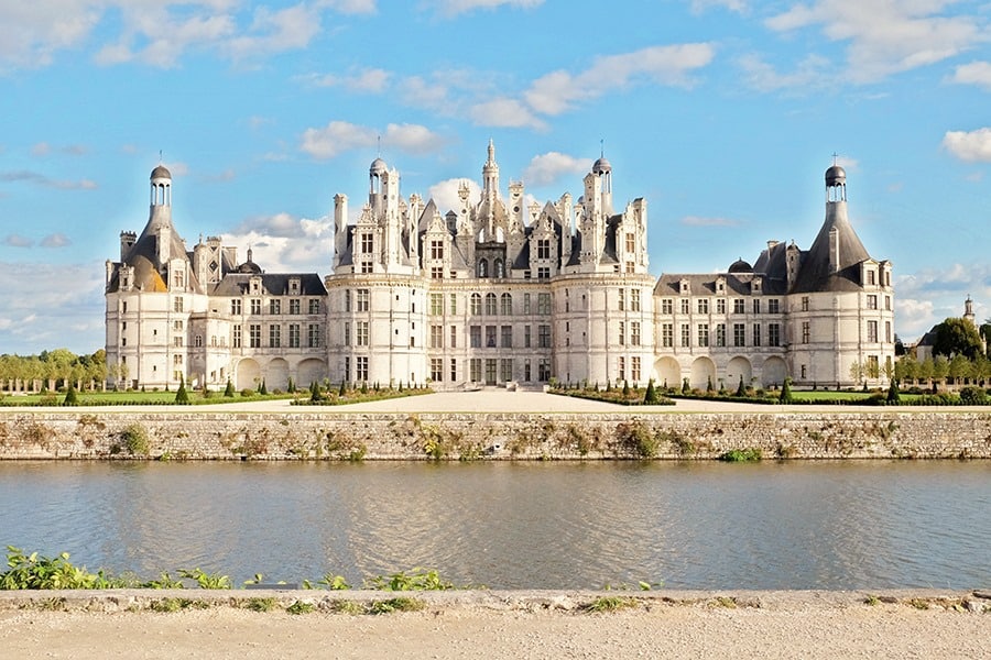 chambord castle in the Loire Valley in France
