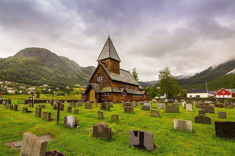 Roldal Stave Church in Norway