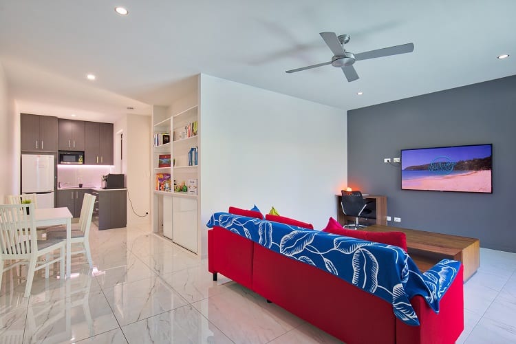 Airbnb Sunshine Coast Living and Dining at Luxury Poolside Apartment in Sunshine Cove