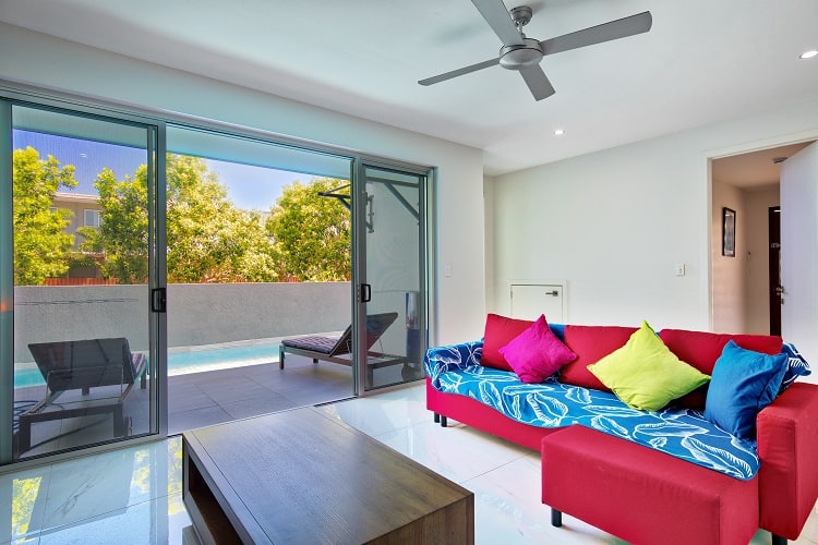 Airbnb Sunshine Coast Living Room 