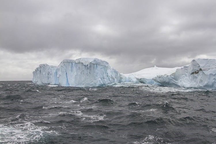 Iceberg in Drake Passage near Shetland Islands