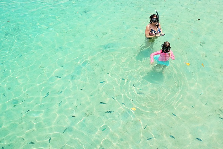 Snorkelling on Aore Island