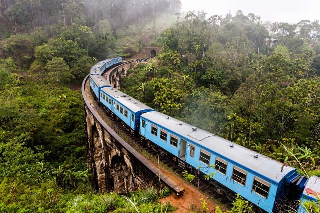 Nine Arches Bridge in Sri Lanka, Ella.