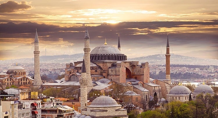 View of Istanbul in Turkey