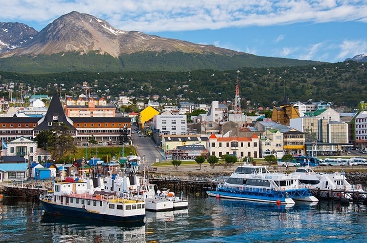 Ushuai Harbor,Tierra del Fuego. Argentina