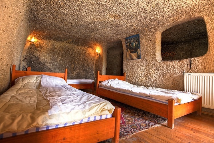 Cave Hotel Room