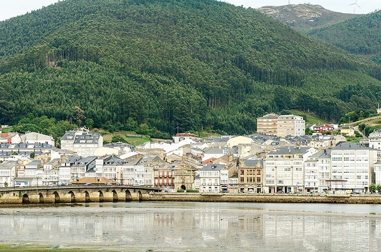 View of Viveiro, Galicia, Spain.