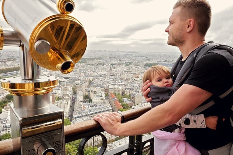 Eiffel tower with a Baby