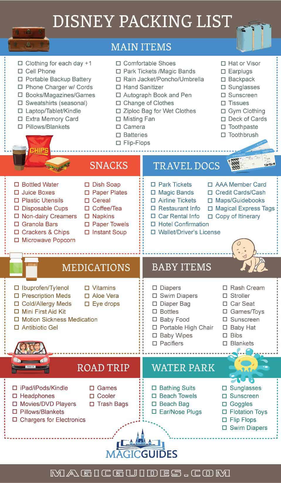 Disney Packing List PDF