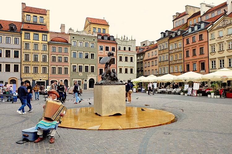 Warsaw Market Sqaure in Poland