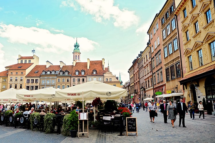 Warsaw Old Market Square Poland