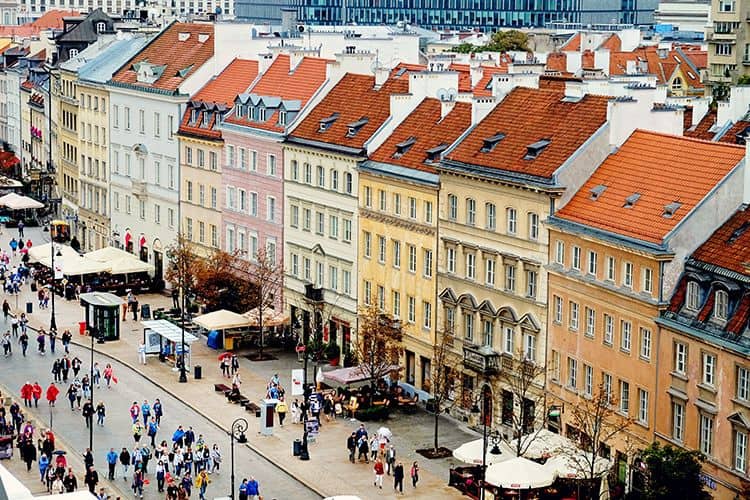 Warsaw View over Old Town