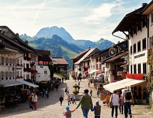 Gruyères Village in Switzerland