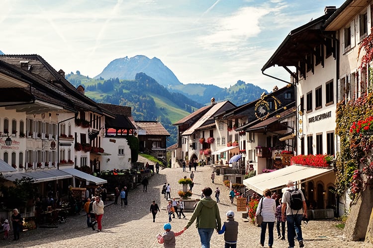 Gruyères Village in Switzerland