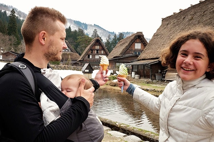 Ice Cream in ShirakawaGo Village