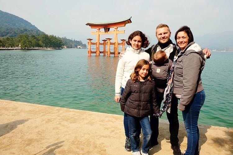Torii Gate Miyajima Island with Kids