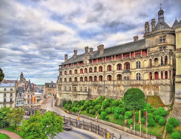 The Royal Castle of Blois in the Loire Valley, France