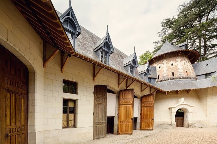 Carriage stables at the Chateau Chaumont in the Loire Valley, France