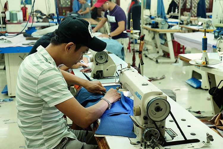 Getting a dress tailored made in Hoi An - Tailors Hoi An Vietnam - BeBe Hoi An