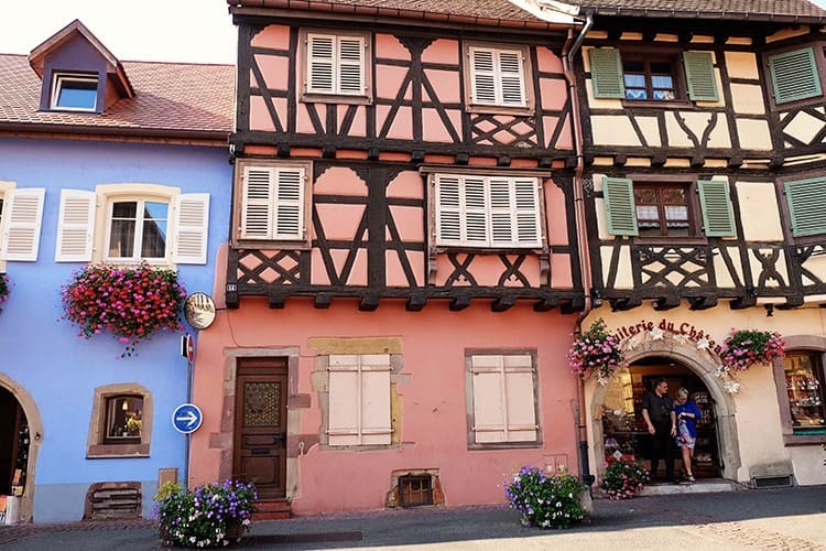 Eguisheim Town, old buildings, Alsace, France